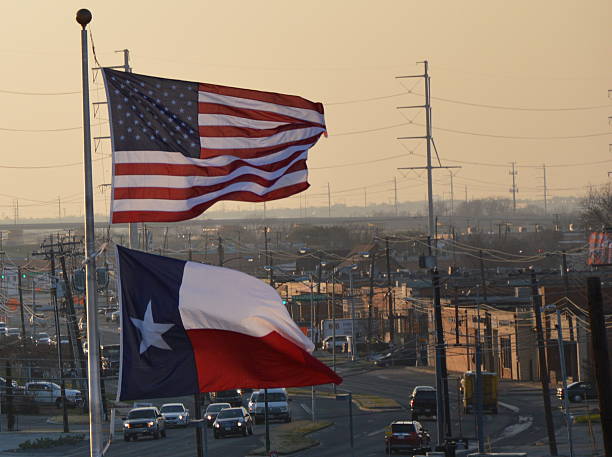 istock American Flag and Texas State Flag 492531411