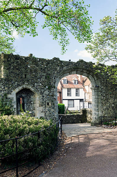 istock Public gardens in Canterbury. 492531665