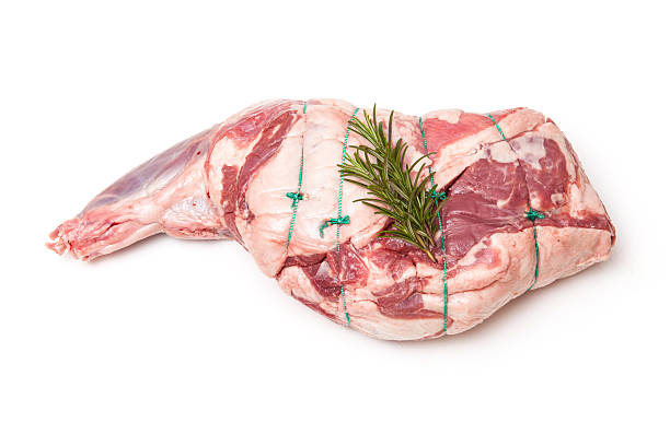 istock Sholder of lamb isolated on a white studio background. 492532035