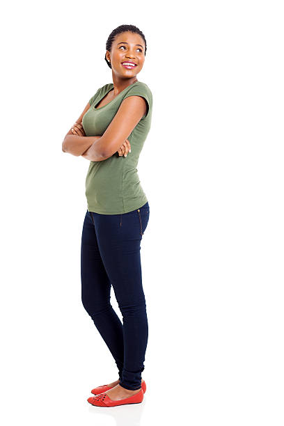 istock side view of african woman looking up 492532477