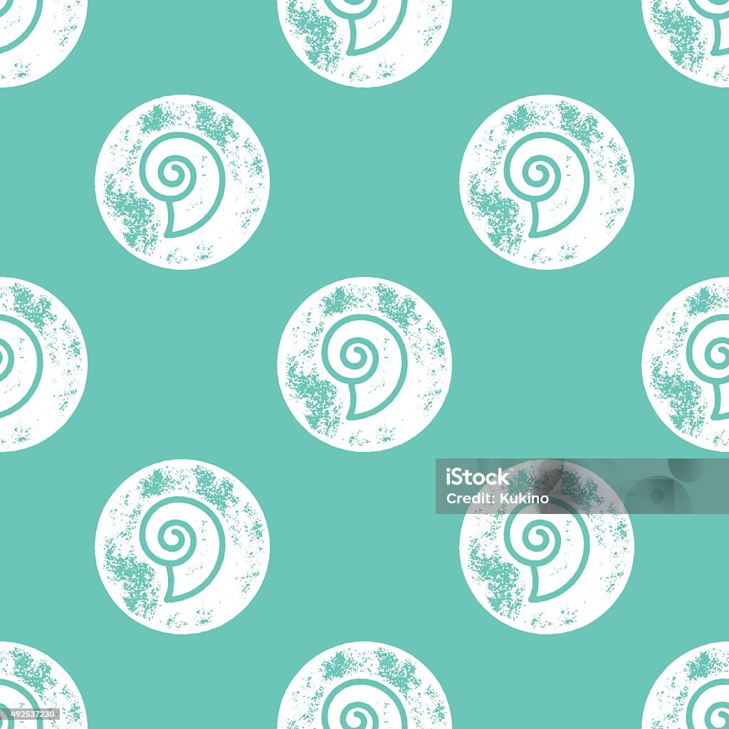 Green Shell Pattern Background White Sea Shell Pattern On Green Background Stock Illustration ...