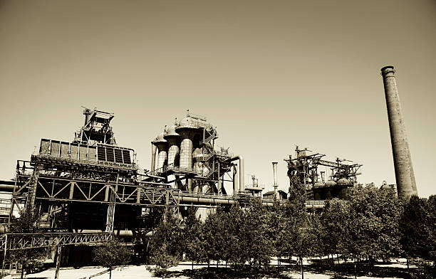 istock Abandoned blast furnace 492537328