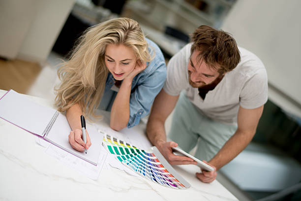 Couple redecorating their home
