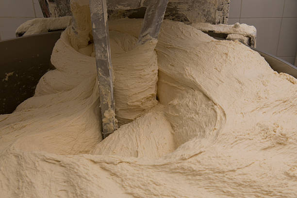 istock feeding, dough for the preparation of bread 492543499