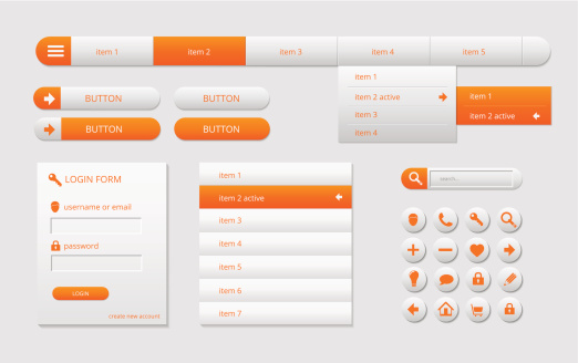 Module Menu Moden Web Ui Modern Web Ui Elements Stock Illustration - Download Image Now ...