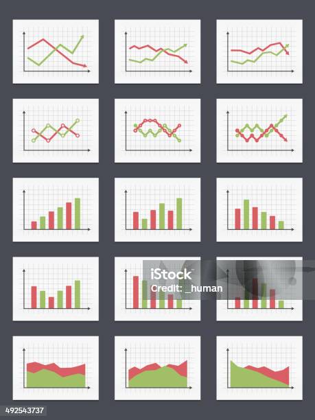 Graph Patterns Line Chart Charts Stock Illustration - Download Image Now - Line Graph, Graph ...