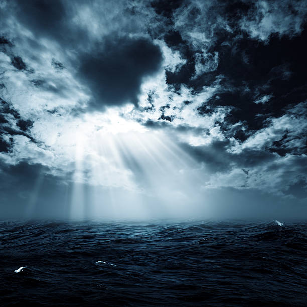 istock New hope in the stormy ocean, abstract environmental backgrounds 492543919