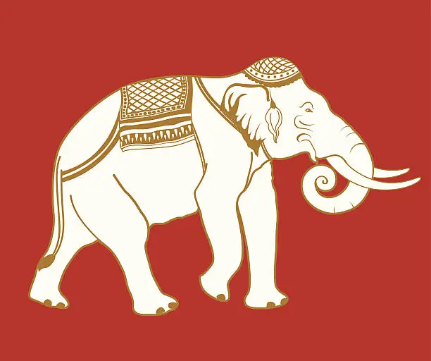 Vector illustration of Thai Elephant