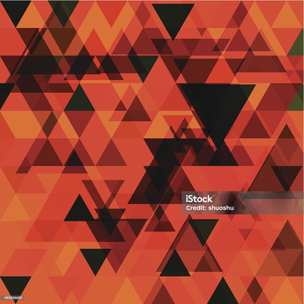 Abstract Vector Red Triangle Pattern Background Stock Illustration ...