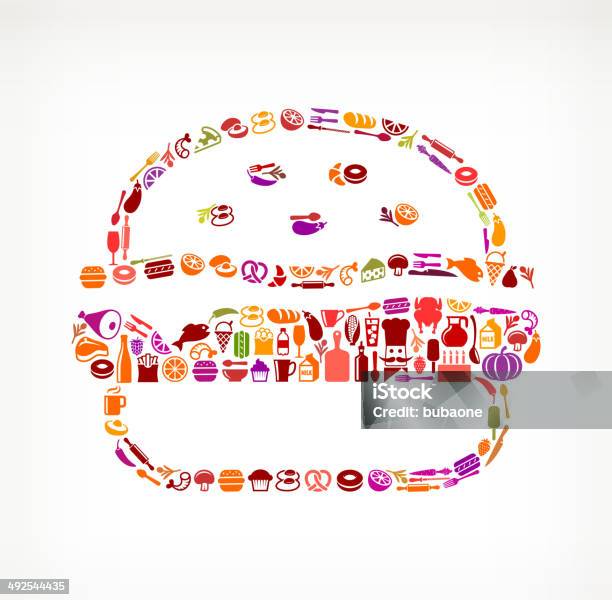 Burger Food Drink Royalty Free Vector Arts Stock Illustration - Download Image Now - Alcohol - Drink, Animal Markings, Bird