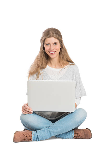 istock Happy Woman With Laptop 492544793