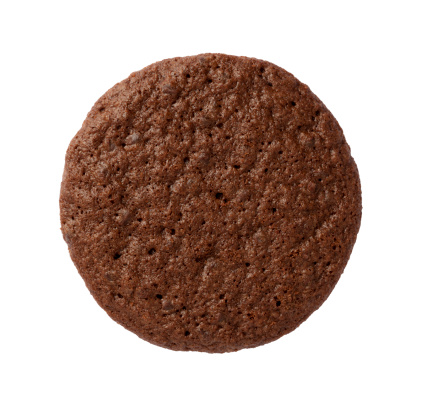 Brownie Cookie isolated on a white background.
