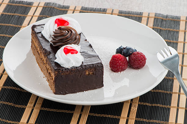 istock Piece of chocolate cake 492546711