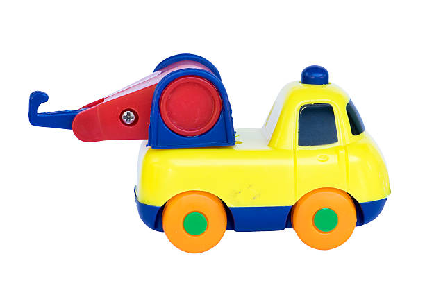 istock Car Trailers toy isolated on white background 492546936