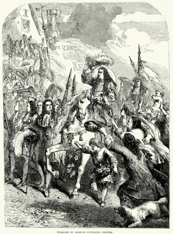 William of Orange entering Exeter during the Glorious Revolution 1688
