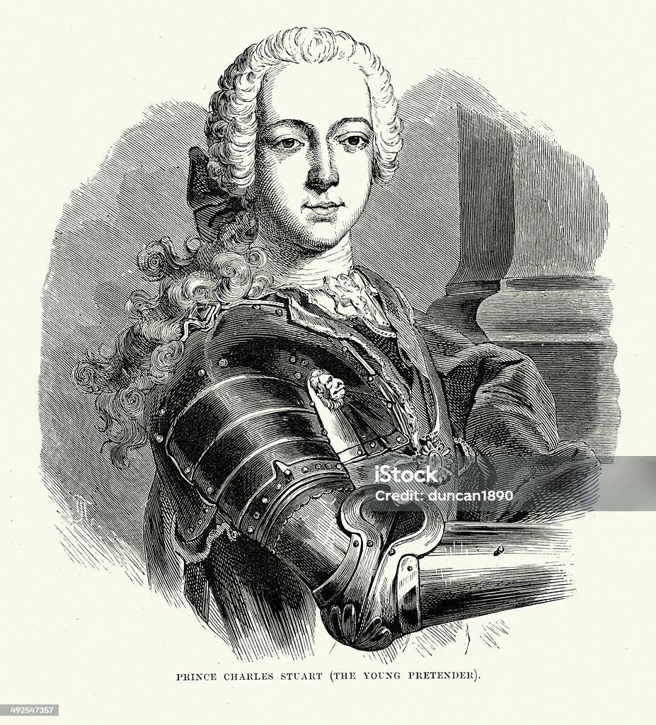 Charles Edward Stuart - Lizenzfrei 18. Jahrhundert Stock-Illustration