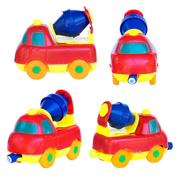 istock Car Trailers toy isolated on white background 492548004