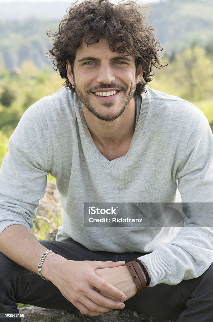 Portrait Of Happy Man Portrait Of Smiling Young Man Outside Men Stock Photo