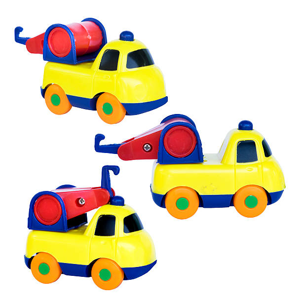 istock Car Trailers toy isolated on white background 492548676