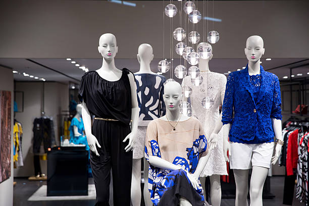 istock Group of fashion on window mode 492549195