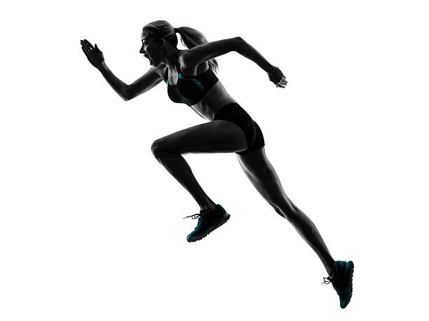 istock woman runner running jogger jogging silhouette 492550274
