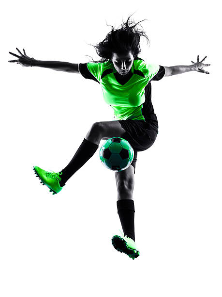 istock woman soccer player isolated silhouette 492550316