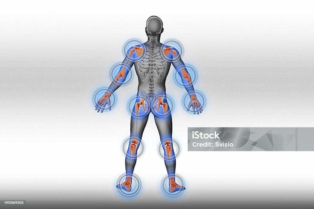 Joints pain - trauma Joint - Body Part Stock Photo