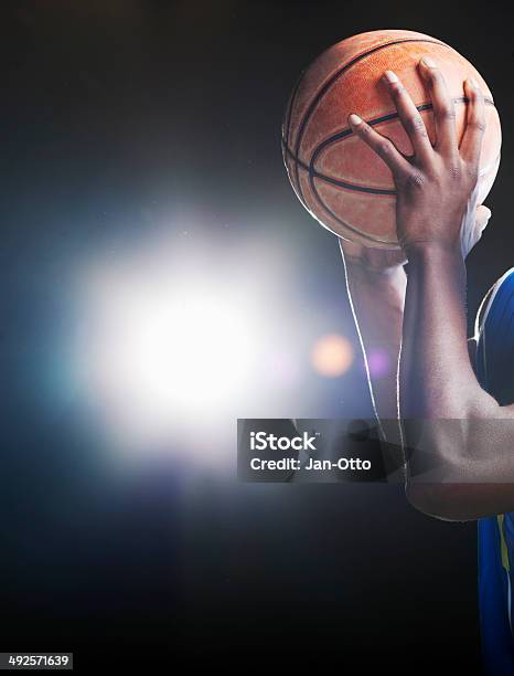 Basktball And Hands Stock Photo - Download Image Now - Basketball - Ball, Basketball - Sport, Adult