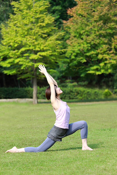 istock Japanese Woman Doing YOGA 