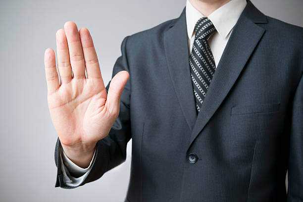 istock Businessman gesture with his hands 492572659