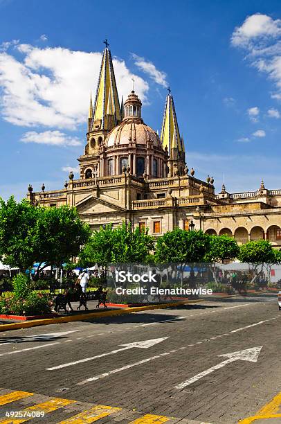 Guadalajara Cathedral In Jalisco Mexico Stock Photo - Download Image Now - Ancient, Architectural Dome, Architecture