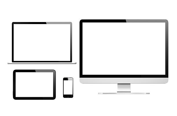 dispositivi di comunicazione - ipad digital tablet computer monitor blank foto e immagini stock
