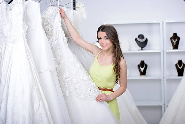 istock Buying Wedding Dress 492574997