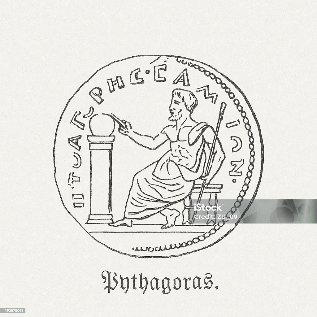 Pythagoras - Lizenzfrei Pythagoras Stock-Illustration