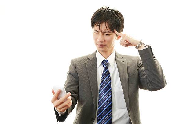 istock Portrait of businessman looking uneasy. 492575347