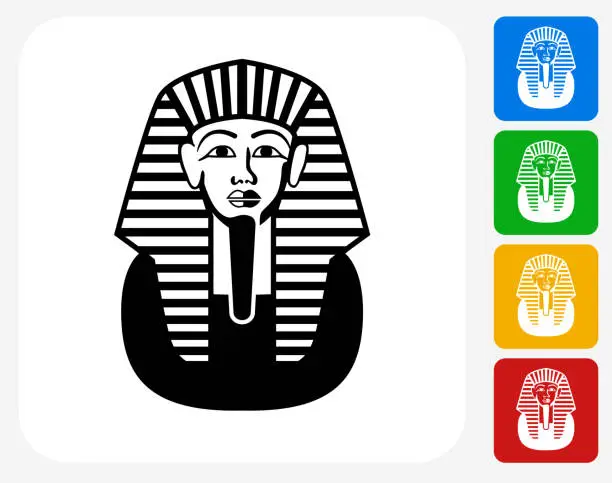 Vector illustration of Egyptian Coffin Icon Flat Graphic Design