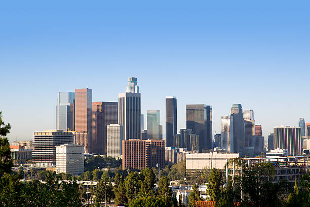 istock Downtown LA Los Angeles skyline California 492576329