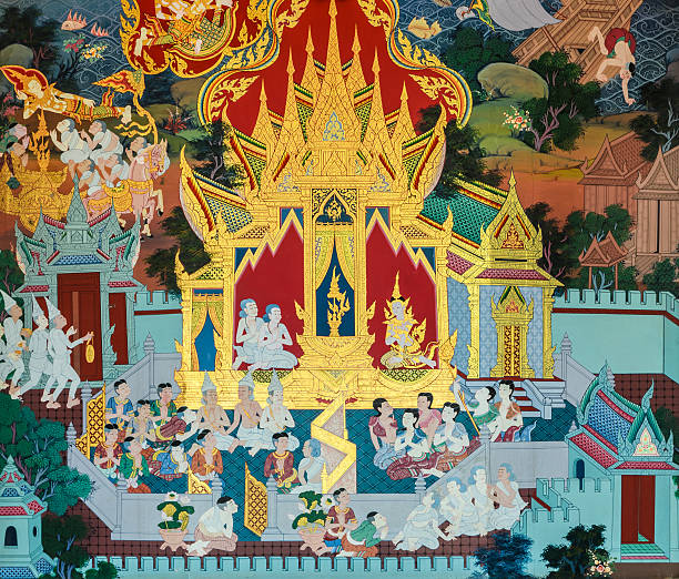 istock Thai mural painting art 492578244