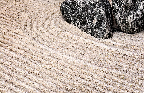 istock Japanese sand and stone garden 492578414