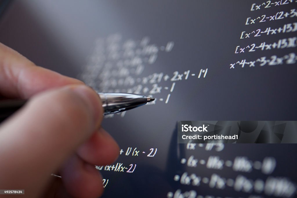 Solving Math Problem Stock Image Solving Math Stock Photo - Download Image Now - 2015, Adult, Algebra ...
