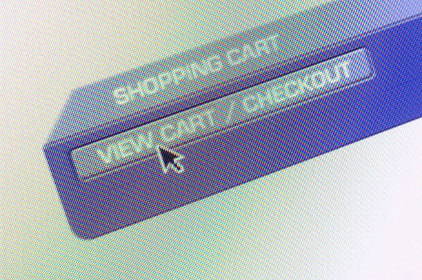 istock SHOPPING CART button on computer monitor 492578668