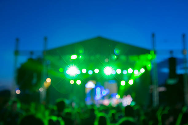 istock Defocused stage and crowd on a concert 492579822