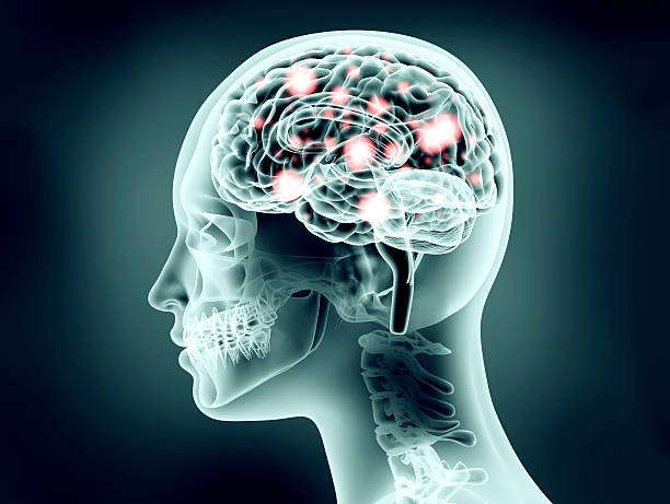 istock xray image of human head with brain and electric pulses 492581398