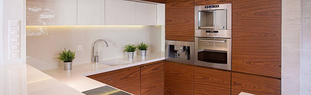 istock Stylish kicthen with decorative tiles 492582542