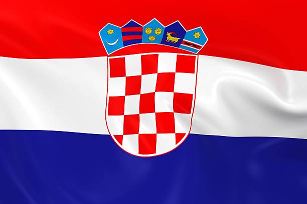 istock Waving Flag of Croatia 492583270
