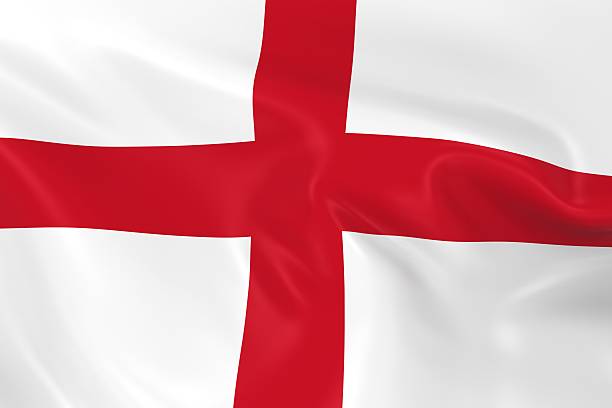 istock Waving Flag of England 492583488