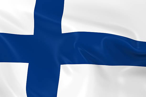 istock Waving Flag of Finland 492583622