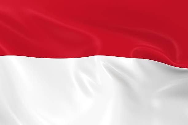 istock Waving Flag of Monaco 492584736