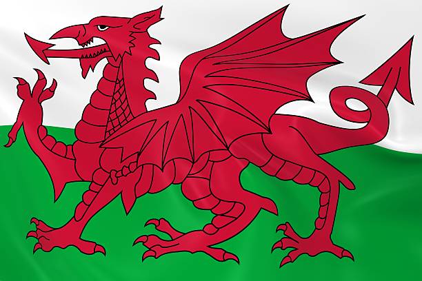 istock Waving Flag of Wales 492586074