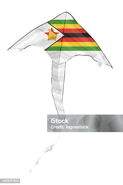 Zimbabwean Flag Kite Stock Photo - Download Image Now - Kite - Toy, Zimbabwe Flag, Activity